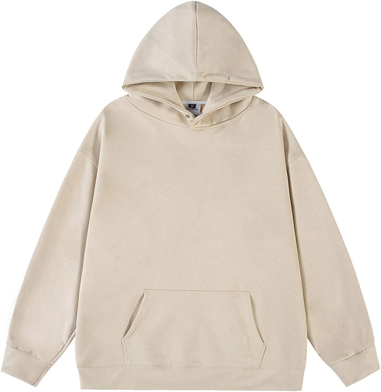 Men's Lightweight Hoodies Long Sleeve Casual Solid Color Sweatshirts Loose Fit Fashion Hooded Tops with Pocket