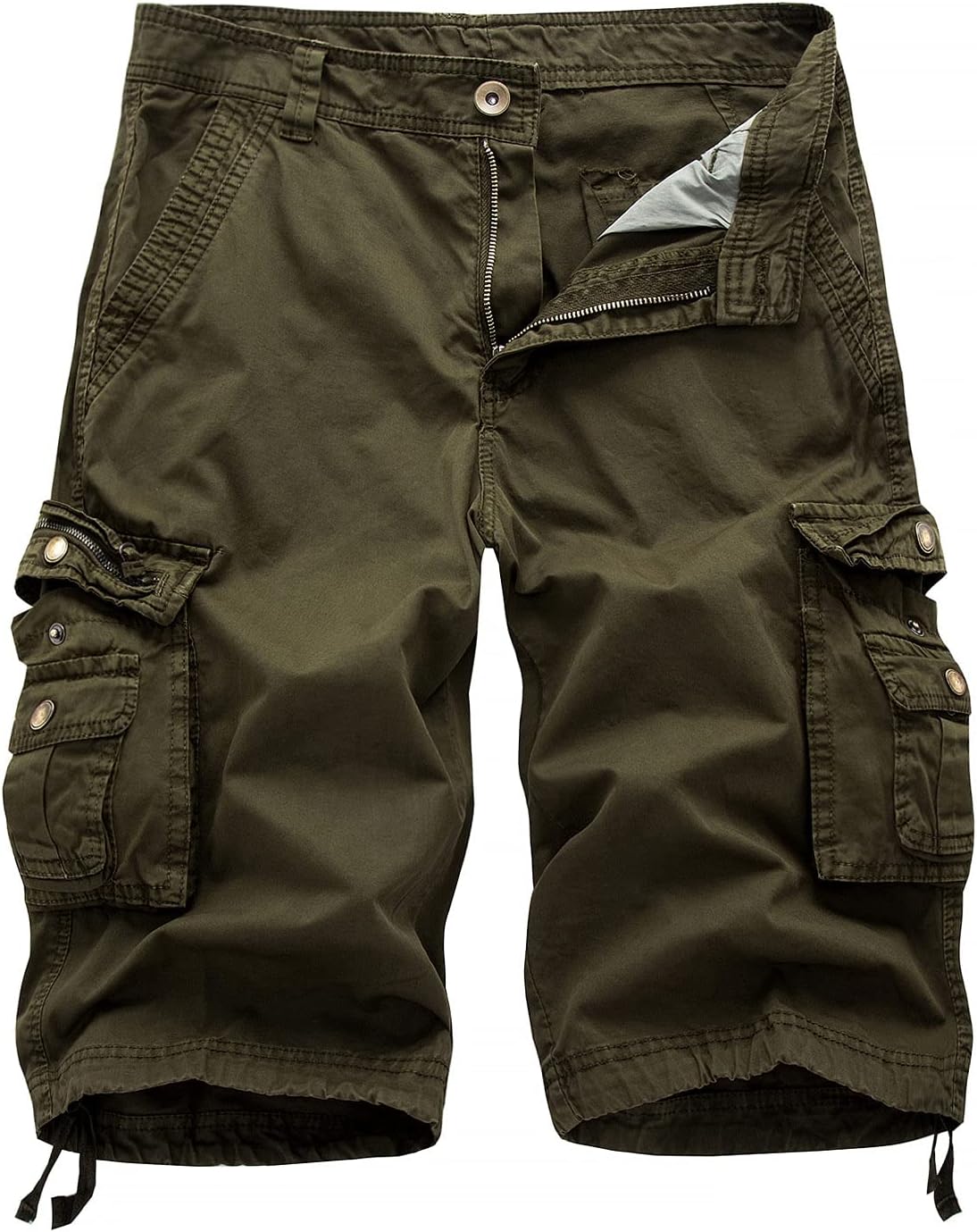 Multi Pocket Lightweight Shorts for Men Casual Cotton Hiking Cargo Shorts Relaxed Fit Outdoor Twill Summer Shorts