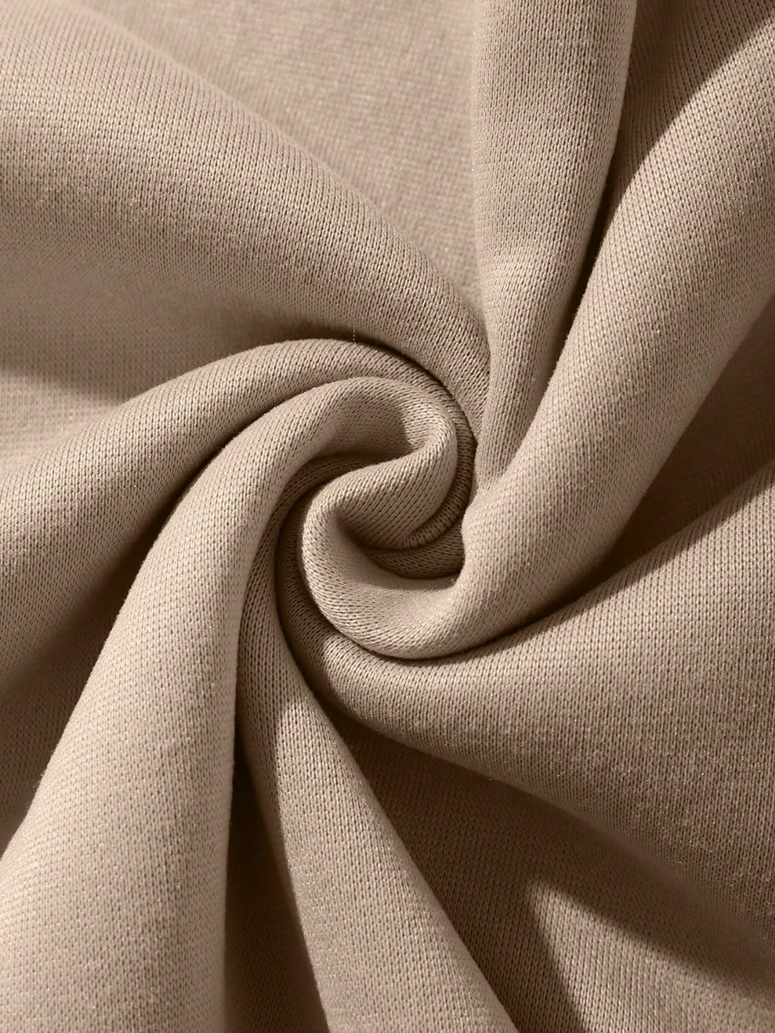 Women's Letter Graphic Print Round Neck Long Sleeve Sweatshirt Tops Pullovers Apricot Leopard Print